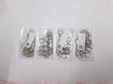 Anillos redondos con Etiqueta de perro, llavero de Metal Diy de 10mm para identificación de mascotas, perros y gatos, anillos con tecla dividida, accesorios para Collar de gato