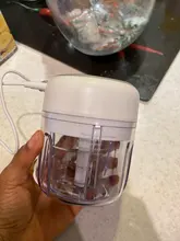 Cortador de cocina machacador de ajo eléctrico picadora de carne Mini trituradora de verduras de ajo de alimentos, picadora procesador de alimentos recargable