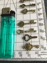 10 Uds. De colgantes de Metal Vintage con dos colores variados para fabricación de joyería Diy, joyería hecha a mano