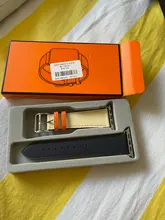 Correa de cuero de vaca 100% auténtico para Apple Watch 6 SE 5 4, correa de 42MM, 38MM, 44MM y 40MM para iWatch 6 5 4