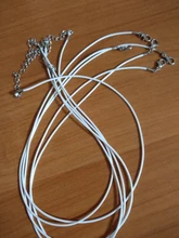 5 unids/lote 1,5mm 2mm encerado algodón ajustable trenzado collares de cuerda y amuleto colgante joyería resultados langosta cierre cable cadena