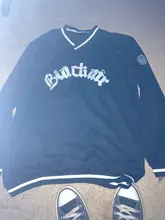 Sudadera con capucha para hombre y mujer, prenda deportiva masculina de gran tamaño con estampado de letras y cuello en V, estilo Hip Hop, a la moda, 2021