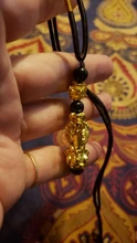 Colgante Pixiu collar a la riqueza y la buena suerte encanto collar Feng Shui chino fe obsidiana collares de cuentas