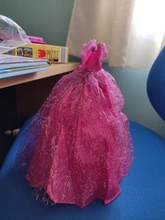 Gran oferta en 7 colores disponibles, vestido de princesa de boda hecho a mano de alta calidad, vestido de ropa elegante para Barbie, vestidos de muñeca