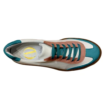 Amazing Style Appealing Colorful Green Pink Sweat Absorbant Quick Drying Leather Outsole Comfortable Mens Women Running Shoes
Amazing Style Appealing Colorful Green Pink Sweat Absorbant Quick Drying Leather Outsole Comfortable Mens Women Running Shoes