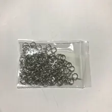 Lote de anillos abiertos de 3-20mm, 50-200 unids/lote, conectores de anillos partidos de oro rosa para DIY, joyería, accesorios Diy