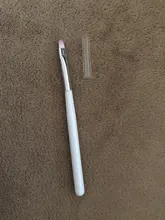 Pintura en Gel UV para manicura, lápiz para dibujar y esculpir uñas artísticas, lápiz para dibujar pétalos de media luna, mango corto, herramientas de manicura para salón DIY, 1 Uds.