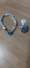 Anslow-pulsera de cristal rosa y azul para mujer, nuevo diseño hecho a mano, cuerda de envoltura, cuentas, regalo, joyería para mujer, LOW0735LB