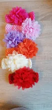 Diademas de bebé Para niña, flor de Gasa, accesorios Para el cabello Para bebé, Turbantes Para bebé