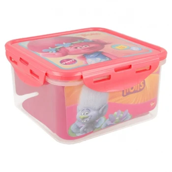 1400 ML square container | TROLLS GIRL 
1400 ML square container | TROLLS GIRL
