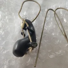 Lindo Anime Coche accesorio sin rostro hombre colgante de gato de colgante para espejo retrovisor Regalo de Cumpleaños Auto, #1 adornos Coche