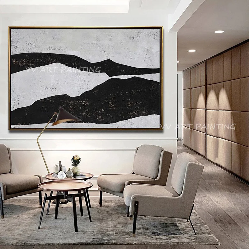 Black and White Simple Pure Art Handpainted Modern Oil Paintings on Canvas Modern Art Best Gift Pictures Home Decoration
Black and White Simple Pure Art Handpainted Modern Oil Paintings on Canvas Modern Art Best Gift Pictures Home Decoration