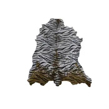 Natural goat leather rug 100x80 cm printed imitation Tiger 
Natural goat leather rug 100x80 cm printed imitation Tiger