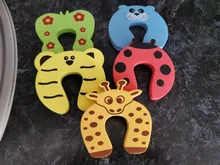 10 unids/lote niños bebé de dibujos animados de animales Jammers para protecciones de borde de esquina tapón de la puerta de bloqueo bebé seguridad Protector de dedos lindo