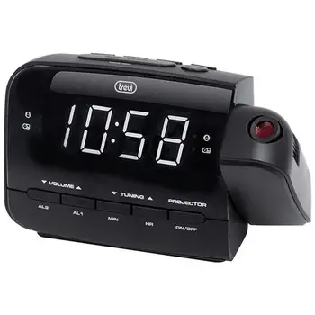 Radio alarm clock with time projection Rc 858 Pj NeroTREVI24.64
Radio alarm clock with time projection Rc 858 Pj NeroTREVI24.64