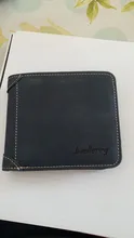 Hombres cartera billetera de cuero Slim Hipster de piel de vaca de tarjeta de crédito/portadores de identificación de monederos de negocios billetera plegable