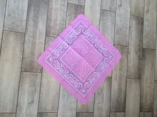 Pañuelo cuadrado de algodón para mujer, Bandana moderna de 55cm x 55cm para la cabeza, turbante Rock para niña, diademas para el cabello Accesorios