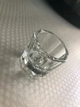 Taza de cristal para uñas, recipiente transparente para polvo acrílico líquido, herramienta de diseño de Nail Art GL1606, 1 ud.