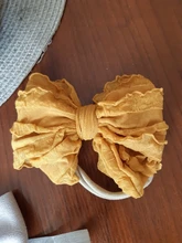 Diadema de lazo de encaje para niña, bandana suave de nailon elástico para el pelo de recién nacido, envolturas para el pelo para niño, accesorios Diy para regalo de cumpleaños