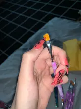 De acero inoxidable de Gel UV uñas falsas consejos Trimmer clíper cortadora de borde de Arte de uñas de manicura U de arco iris de plata de oro herramientas