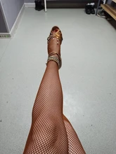 Tobillera de cadena de Metal gruesa para hombre y mujer, pulsera con diamantes de imitación, Color dorado y plateado, para pie cubano, joyería Punk Hip Hop Rock