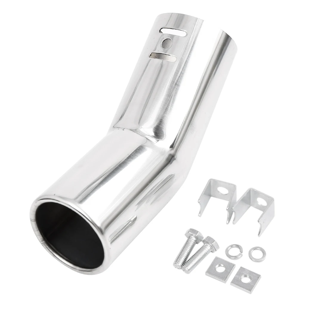 

Uxcell Universal Car Auto Muffler Tip Stainless Steel Chrome Round Exhaust Tail Muffler Tip Pipe Fit Diameter 0.75" to 1.5"