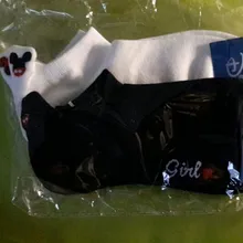 Disney-calcetines con bordado de dibujos animados para mujer, de algodón, finos, de verano, 1 par