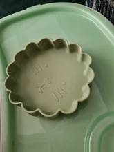 Comida de bebé tazón de grado de alimentos alimentación de silicona tazón comedor placa maciza de dibujos animados lindo platos con forma de zorro de Toddle de formación vajilla chico