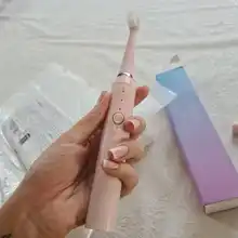 Cepillo de dientes eléctrico para pareja, ultrasónico, no recargable, de pelo suave, automático, impermeable, 2 cabezales, conjunto de viaje