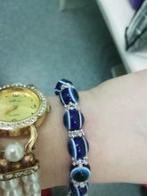 De moda de Color de plata azul de mal de ojo Hamsa la mano de Fátima Palm pulseras para las mujeres de la pulsera del encanto de estilo étnico joyería hecha a mano