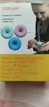 ELOOLE New Doughnut USB Air Humidifier Portable Mini Spray Humidificador Aroma Diffuser