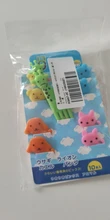 CuteZCute-tenedor de comida Bento para niños, 10 piezas, jirafa, perro, gato, oso, mono (el Color puede cambiar), tenedor de fruta