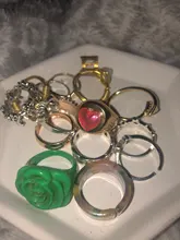 FFLACELL 2020 de moda de verano de acrílico geométrico Irregular bola de cristal transparente resina anillos de colores para la joyería de las mujeres regalos