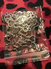 20 piezas de dijes hueca hueso de perro 25x11mm tibetano bronce plata Color colgantes joyería antigua fabricación artesanal DIY