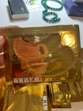 InniCare, 20 piezas de cristal, colágeno, oro, máscara para los ojos, antienvejecimiento, ojeras, belleza acné, parches para el cuidado de la piel de los ojos, Cosméticos Coreanos