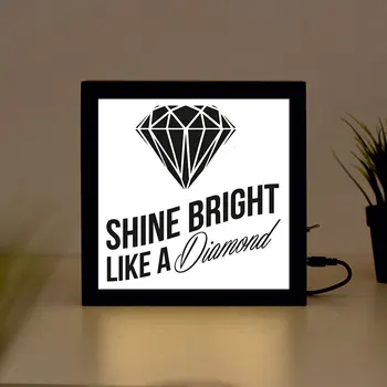 Shine bright like a diamond handcrafted Wooden Light Box Sign for Home, Restaurant, Coffee Shop Business Signage
Shine bright like a diamond handcrafted Wooden Light Box Sign for Home, Restaurant, Coffee Shop Business Signage