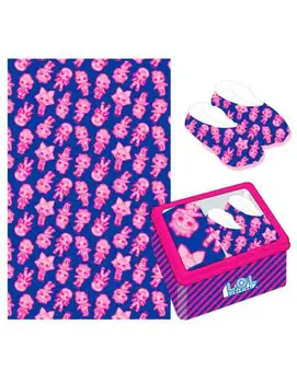 SET FLEECE BLANKET AND HOUSE SLIPPERS LOL SURPRISE
SET FLEECE BLANKET AND HOUSE SLIPPERS LOL SURPRISE