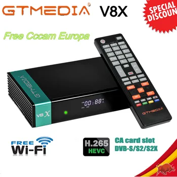 Gtmedia V8x Decoder Tv Receivers DVB T2 Dvbs2 Receiver H.265 Dvb-s/s2/s2x Scart+CA Satellite Receiver with Cccam Europa GT Meida
Gtmedia V8x Decoder Tv Receivers DVB T2 Dvbs2 Receiver H.265 Dvb-s/s2/s2x Scart+CA Satellite Receiver with Cccam Europa GT Meida