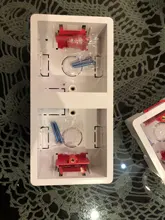 2-Gang Dry-Lining-Box Switch-Box Cassette Gypsum-Board Wall-Socket Coswall Plasterboad-Drywall