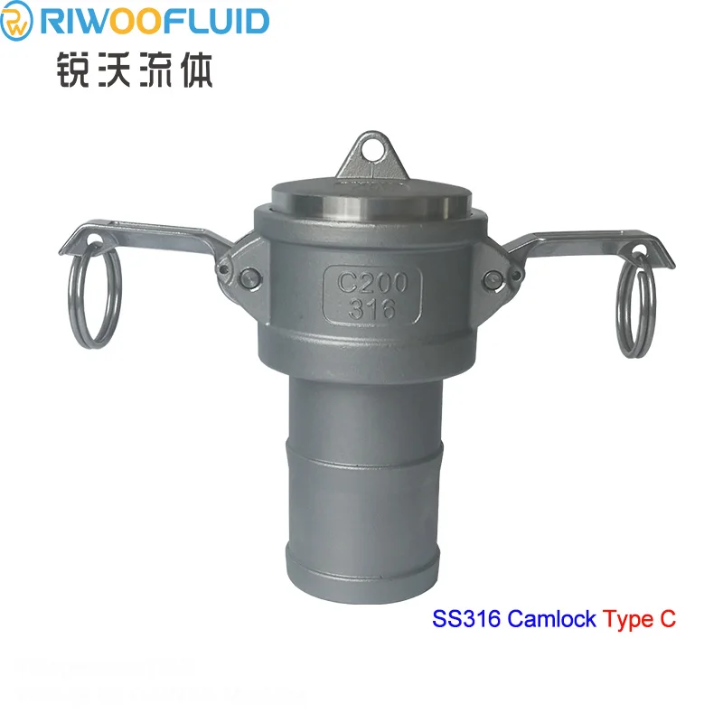 RIWOOFLUID Stainless Steel 316 Male Female Type C Coupler 1/2 inch Camlock Fittings
RIWOOFLUID Stainless Steel 316 Male Female Type C Coupler 1/2 inch Camlock Fittings