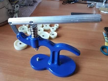 Caja de reloj con 12 troqueles de cristal, prensa de tornillo, herramienta de reparación, gran oferta, 2020