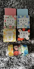 Cinta adhesiva decorativa con plantas y flores estilo japonés Kawaii, cinta adhesiva decorativa, pegatina para álbum de recortes, artículos de papelería con etiquetas