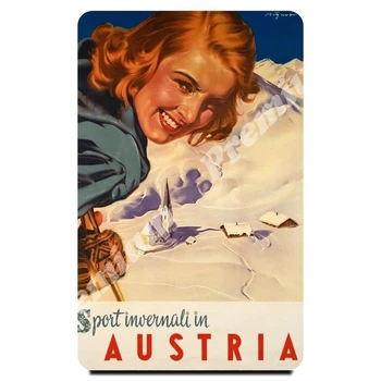 Austria souvenir magnet vintage tourist poster
Austria souvenir magnet vintage tourist poster