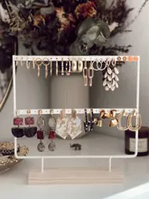 Organizador de pendientes Estante de presentación de joyería colgar y ganchos escaparate para decoración del hogar
