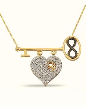 Key to My Heart Gold Necklace 02-360-K1269
Key to My Heart Gold Necklace 02-360-K1269