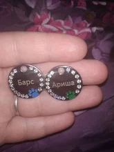 Etiqueta de identificación personalizada para perros y gatos, accesorios de Collar de acero inoxidable grabados con número de nombre para perros y gatos