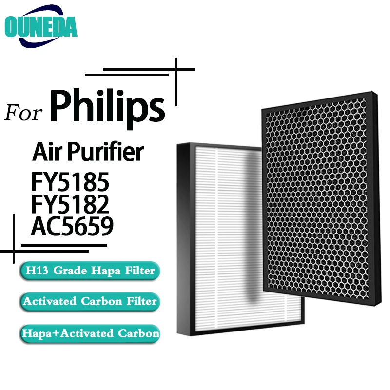 Запасные части для очистителя воздуха Philips AC5659, фильтр HEPA FY5185 и угольный фильтр FY5182 для серий 5000 и 5000i, 2 шт.
Запасные части для очистителя воздуха Philips AC5659, фильтр HEPA FY5185 и угольный фильтр FY5182 для серий 5000 и 5000i, 2 шт.