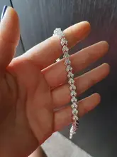 DIEZI-pulsera de cristal romana para mujer, exquisita pulsera de lujo, regalo de boda, cadena de Color oro y plata Rosa coreano, joyería