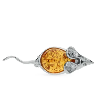 Silver brooch with amber sunlight sample 925
Silver brooch with amber sunlight sample 925