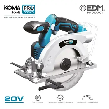 CIRCULAR saw 20V (without BATTERY and charger) KOMA TOOLS PRO SERIES BATTERY EDM
CIRCULAR saw 20V (without BATTERY and charger) KOMA TOOLS PRO SERIES BATTERY EDM